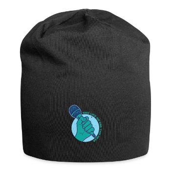 Singen Musik Mikrofon - Jersey-Beanie - Schwarz - Vorne