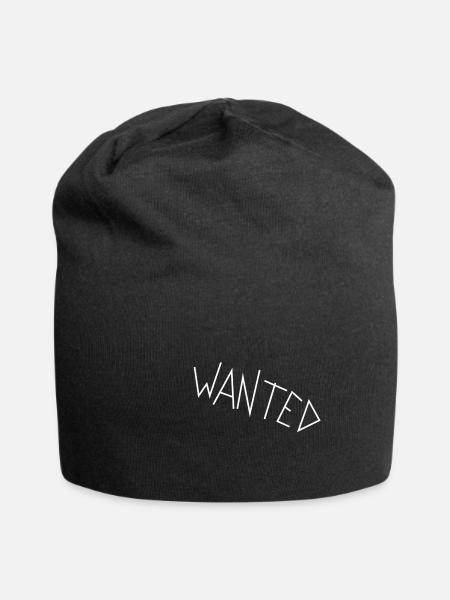 Wanted - Jersey-Beanie - Schwarz