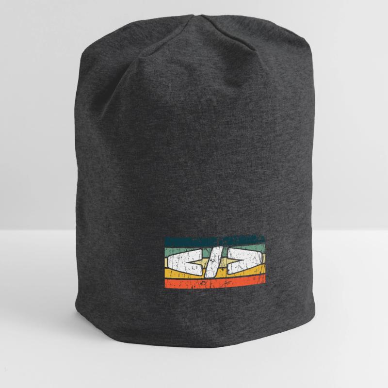 Retro Web Developer Programmer Coding Jersey-Beanie