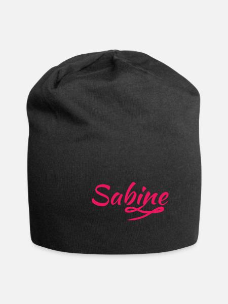 Sabine - Jersey-Beanie - Schwarz