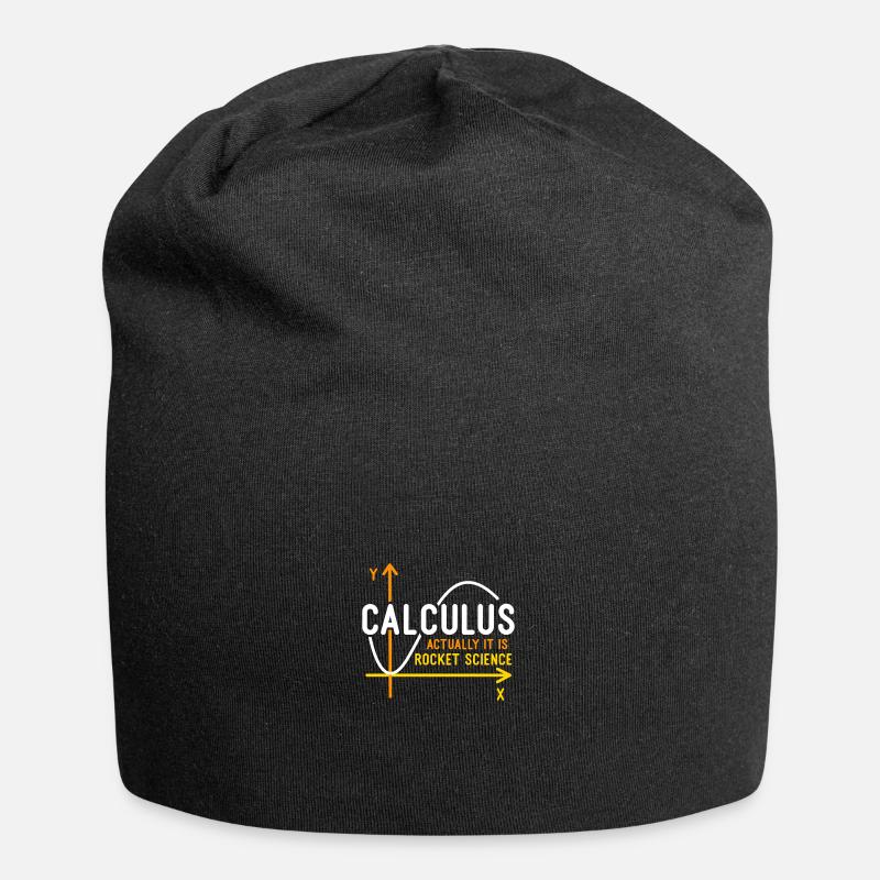 Kalkül ist Raketenwissenschaft - Jersey-Beanie - Schwarz
