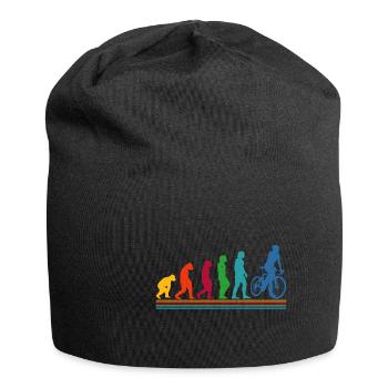 Human Evolution Bicycle Cyclist - Jersey-Beanie - Schwarz - Vorne