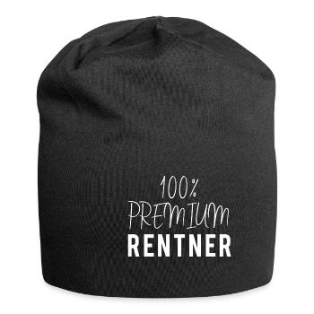 Rentner - Jersey-Beanie - Schwarz - Vorne