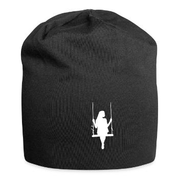femme - Bonnet en jersey - noir - Devant