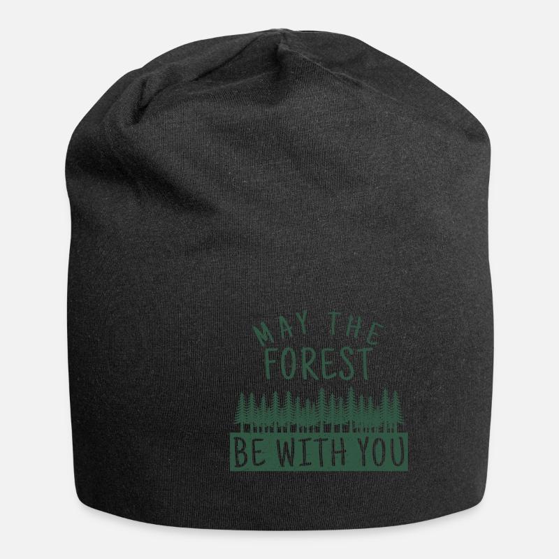 Que la forêt soit avec toi - Bonnet en jersey - noir