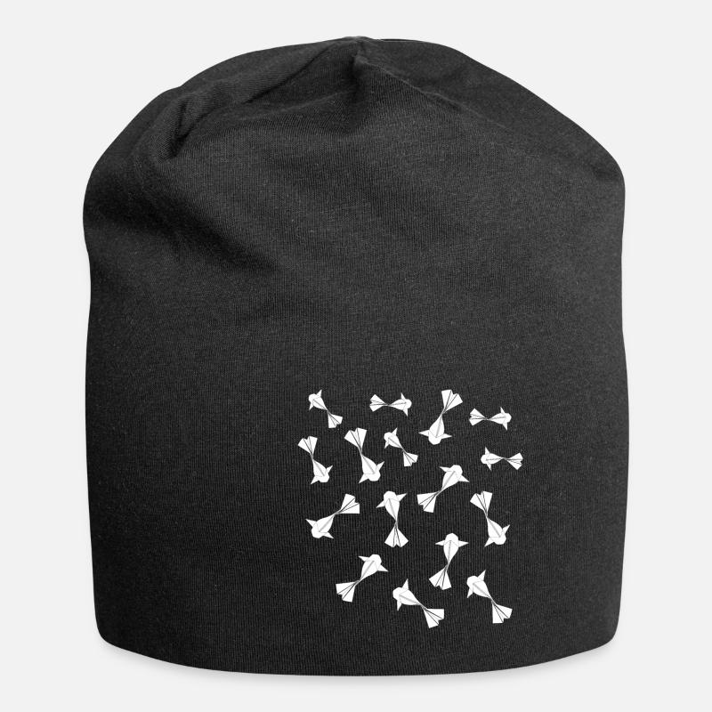 Poisson origami - Bonnet en jersey - noir