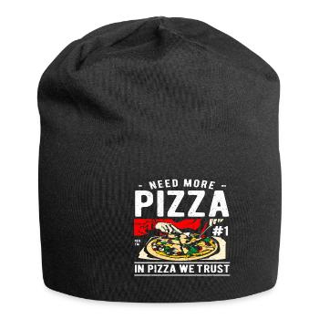 Pizza - Jersey-Beanie - Schwarz - Vorne