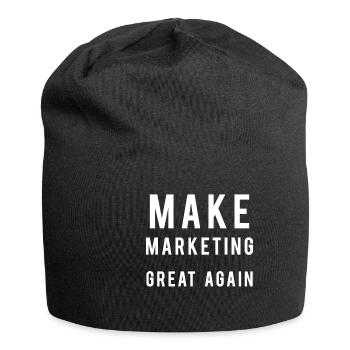 Marketing - Jersey-Beanie - Schwarz - Vorne
