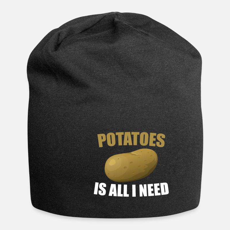 pomme de terre - Bonnet en jersey - noir