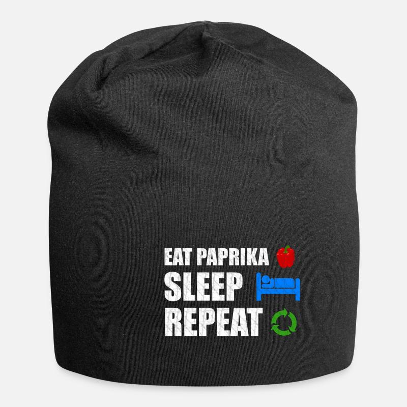Paprika - Jersey-Beanie - Schwarz