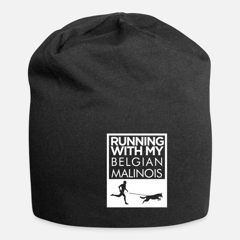 belgischer malinois Laufshirt - Jersey-Beanie - Schwarz