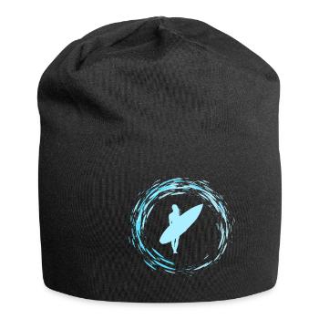 Surfergirl - Jersey-Beanie - Schwarz - Vorne