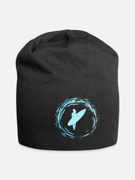 Surfer Girl - Jersey Beanie - black