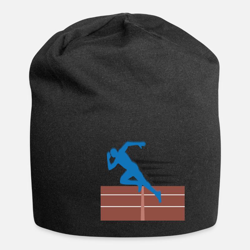 Running Man - Bonnet en jersey - noir