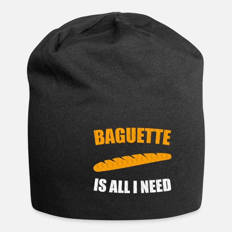 baguette - Jersey Beanie - black
