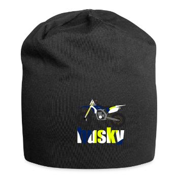 Husky Enduro Cross Geschenk Geschenkidee - Jersey-Beanie - Schwarz - Vorne