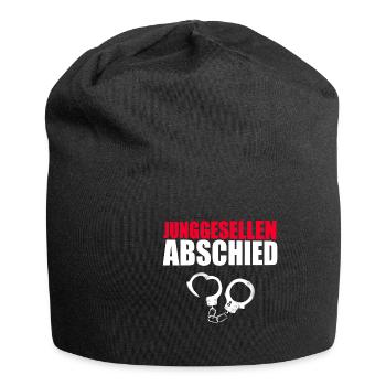 Junggesellenabschied - Jersey-Beanie - Schwarz - Vorne