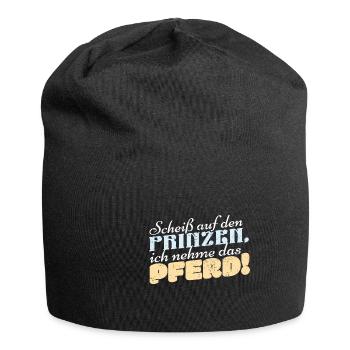 Lustige Reitersprüche Für Reiter Und Pferde Fans - Jersey-Beanie - Schwarz - Vorne