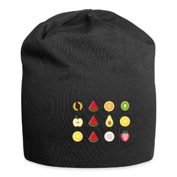 Sommerfrüchte Melonen Jackpot Sommer Geschenkidee - Jersey-Beanie - Schwarz - Vorne