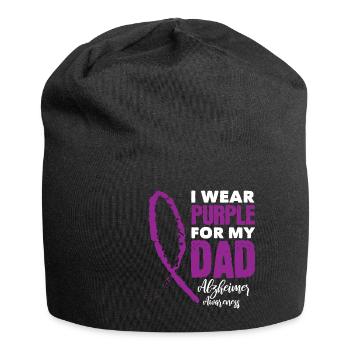 Alzheimer Purple - Jersey-Beanie - Schwarz - Vorne