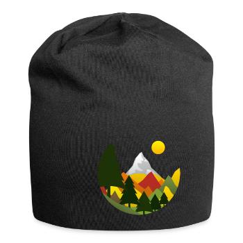 Mountains Mountains Autumn - Jersey Beanie - black - Front