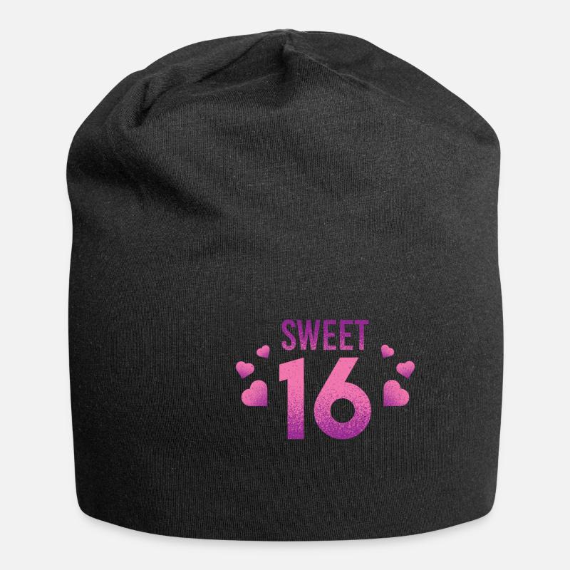 Sweet 16! - Jersey Beanie - black