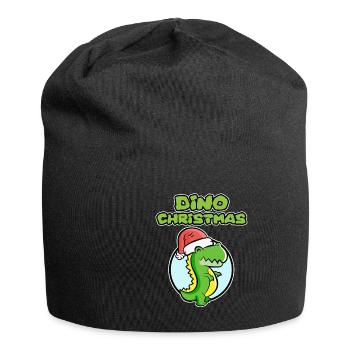 Chemise Dinosaure pour Noël - Dino Christmas - Bonnet en jersey - noir - Devant
