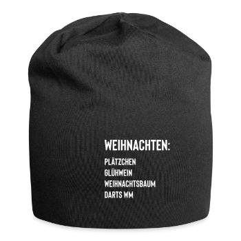 Weihnachten Dart WM - Jersey-Beanie - Schwarz - Vorne