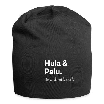 Lustiges Hula & Palu Songtext Schlager Geschenk - Jersey-Beanie - Schwarz - Vorne