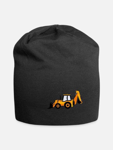 Excavator gift gift idea - Jersey Beanie - black