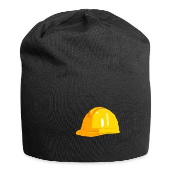 Construction helmet gift gift idea - Jersey Beanie - black - Front