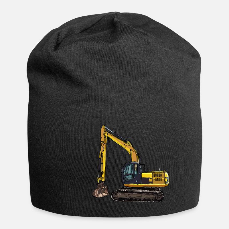 Bagger Geschenk Geschenkidee - Jersey-Beanie - Schwarz