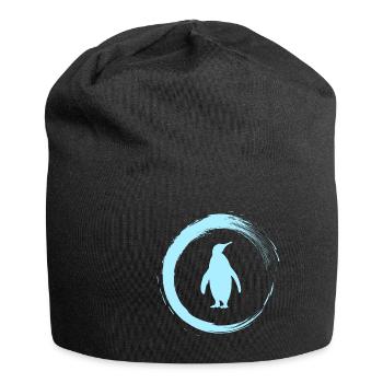 Pinguin - Jersey-Beanie - Schwarz - Vorne
