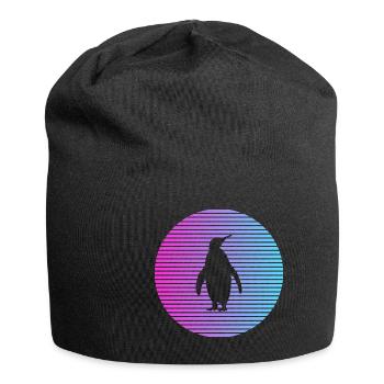 Pinguin - Jersey-Beanie - Schwarz - Vorne
