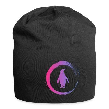 Pinguin - Jersey-Beanie - Schwarz - Vorne