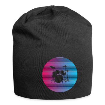 Ich mag die Drums - Jersey-Beanie - Schwarz - Vorne