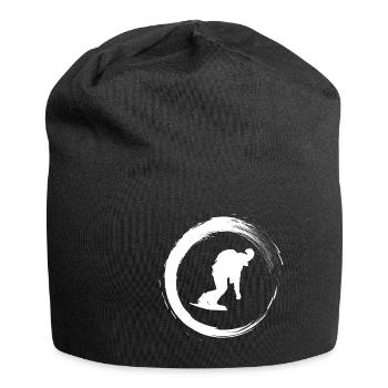 Snowboarding - Bonnet en jersey - noir - Devant