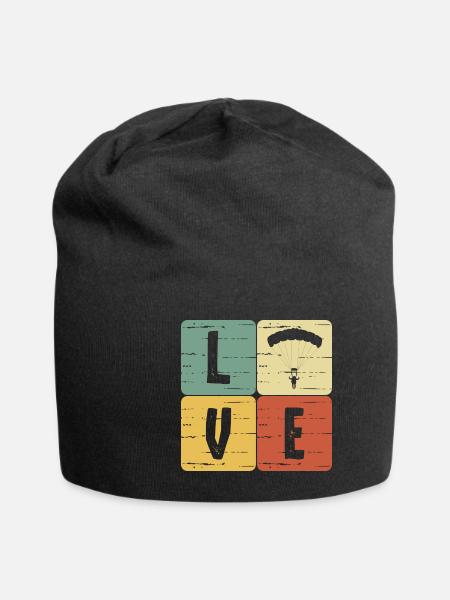 Paragliding - Jersey-Beanie - Schwarz
