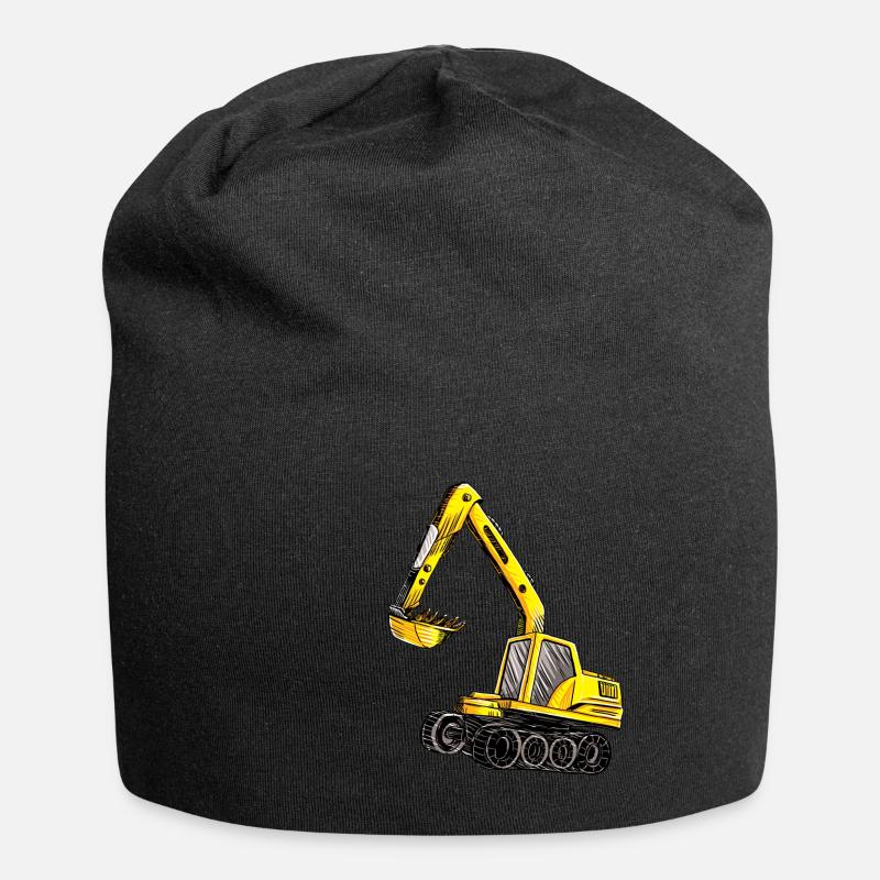 Bagger Geschenk Geschenkidee - Jersey-Beanie - Schwarz