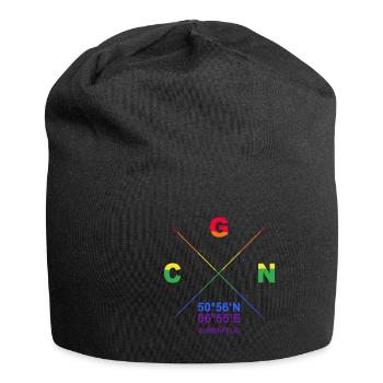 CGN Ehrenfeld Veedel Koordinaten Gay Pride CSD - Jersey-Beanie - Schwarz - Vorne