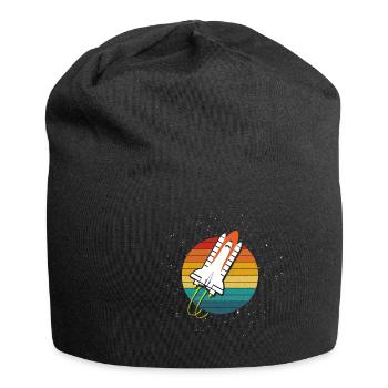 Raumschifft Galaxy Weltraum - Jersey-Beanie - Schwarz - Vorne