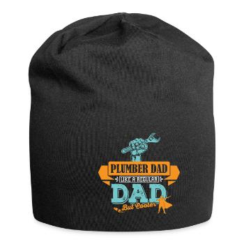 Klempner Vater Papa cooler - Jersey-Beanie - Schwarz - Vorne