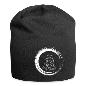 Yoga Zen Meditate - Jersey-Beanie - Schwarz - Vorne