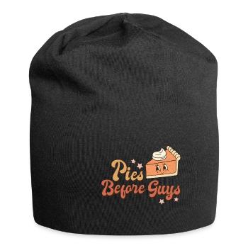 Thanksgiving Pies before guys retro vintage - Jersey-Beanie - Schwarz - Vorne