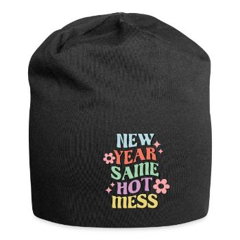 New Year Same Me New Year's Eve Happy New Year - Jersey-Beanie - Schwarz - Vorne