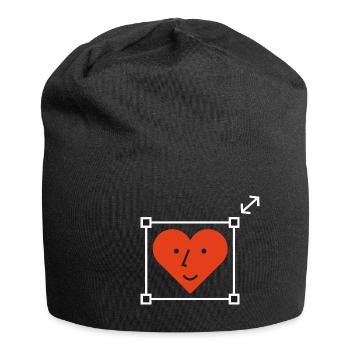 Heart You make my heart resize funny graphic - Jersey-Beanie - Schwarz - Vorne