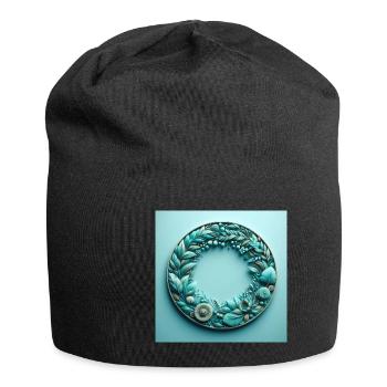 Aqua Marine Serenity - Jersey-Beanie - Schwarz - Vorne