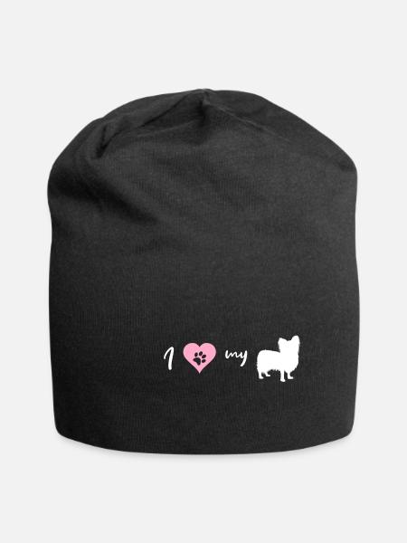 Papillon - Jersey-Beanie - Schwarz