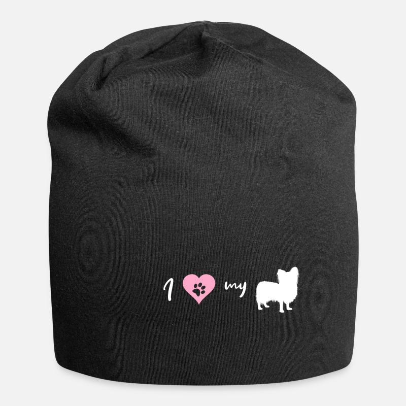 Papillon - Jersey-Beanie - Schwarz