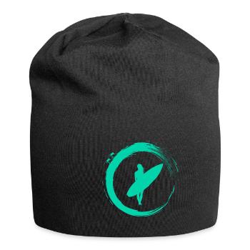 Surfergirl - Jersey-Beanie - Schwarz - Vorne